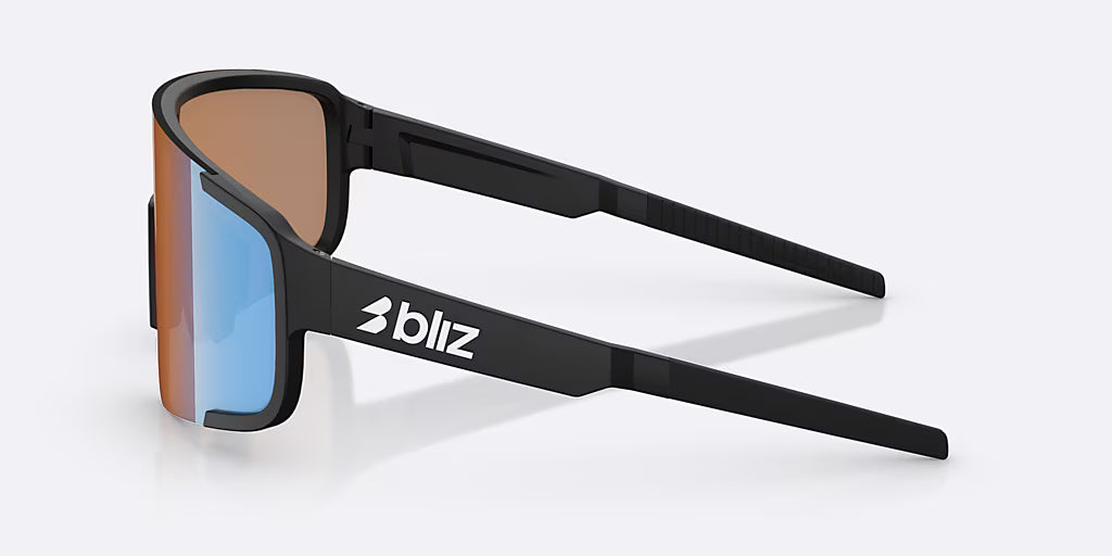 BLIZ P003 SMALL Glasses Black Matt Coral/Orange Iridium Blue Screen