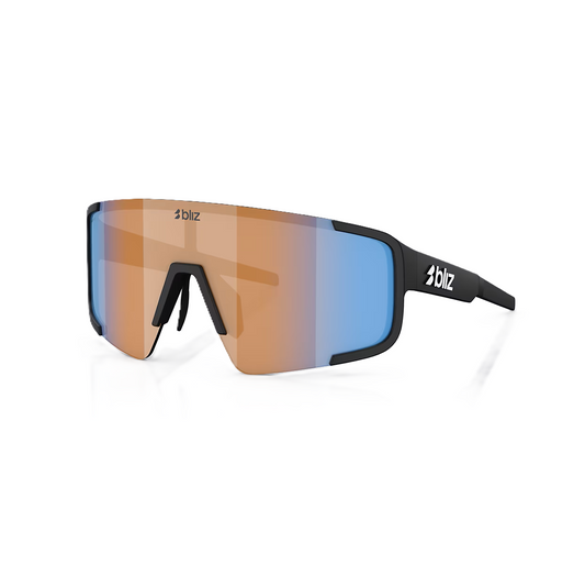 BLIZ P003 Svarta Matt Glasögon Nano Optics Nordic Ligh Coral - Orange w Blue Multi