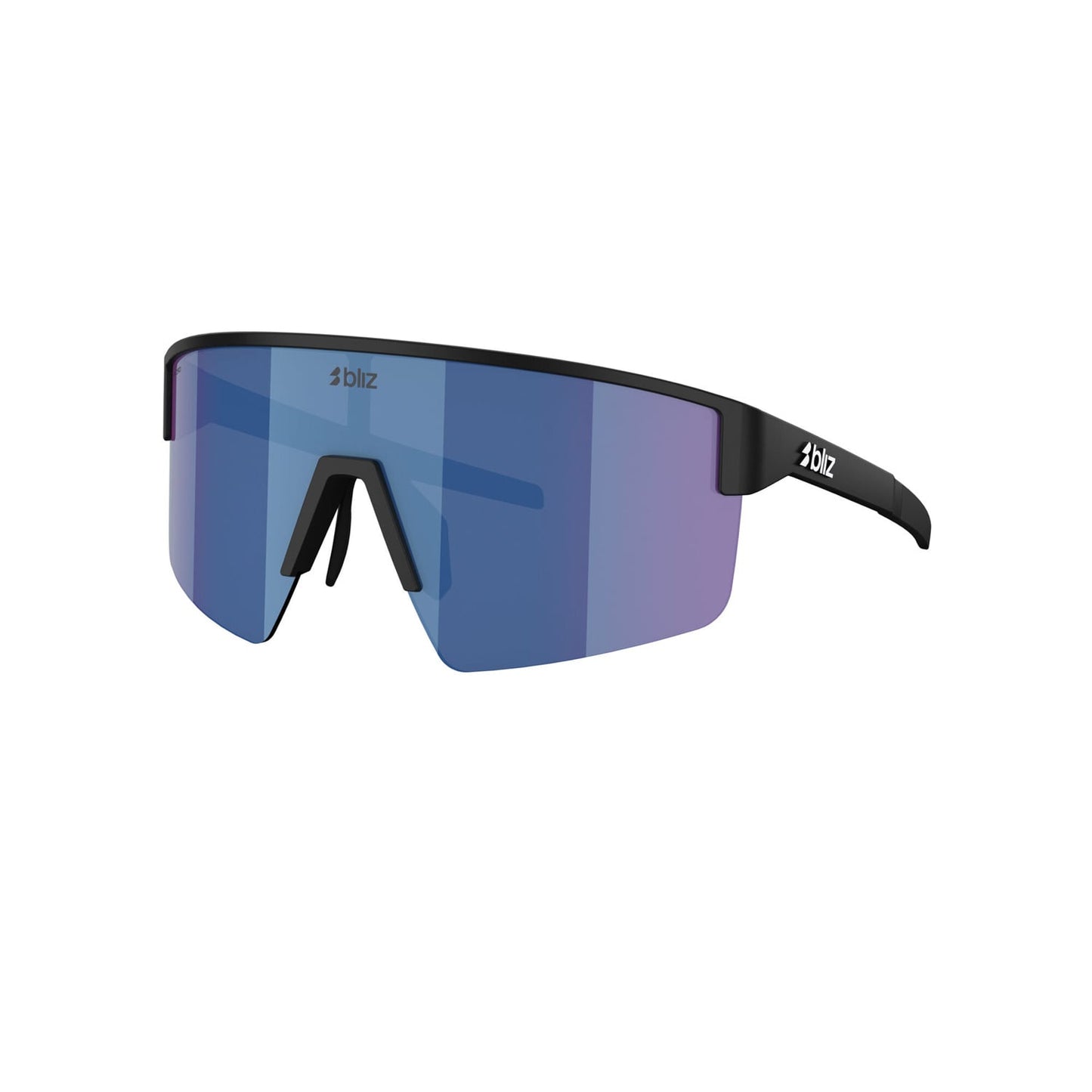 BLIZ P004 Black Matt Blue Mirror Goggles