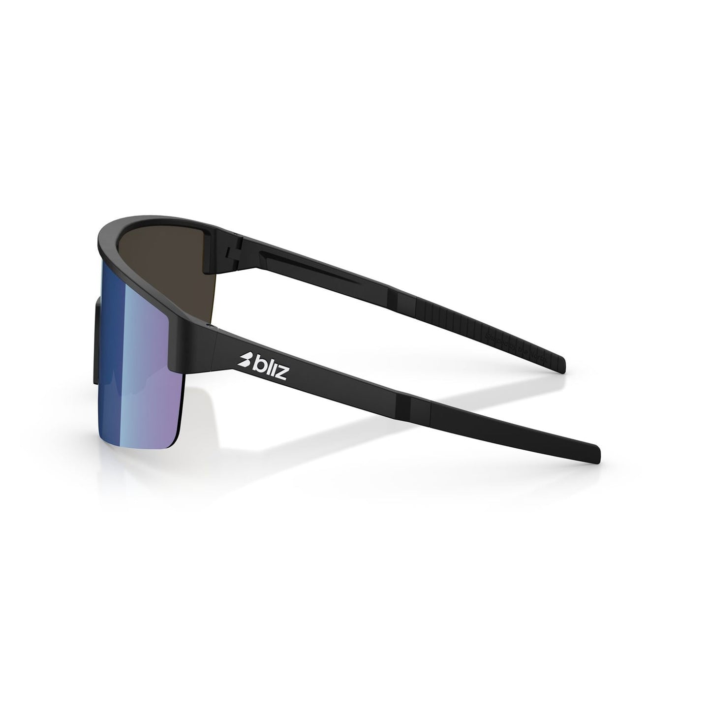 BLIZ P004 Black Matt Blue Mirror Goggles