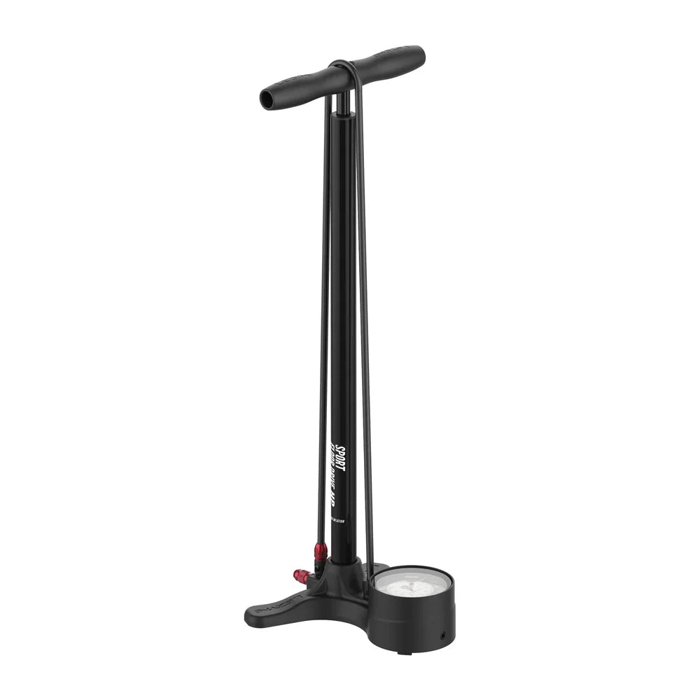 LEZYNE SPORT FLOOR DRIVE Fotpump Svart
