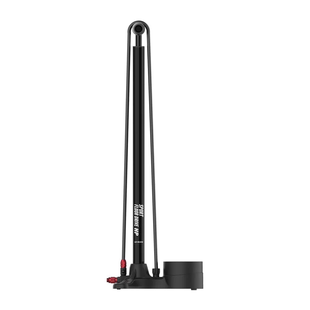LEZYNE SPORT FLOOR DRIVE Fotpump Svart