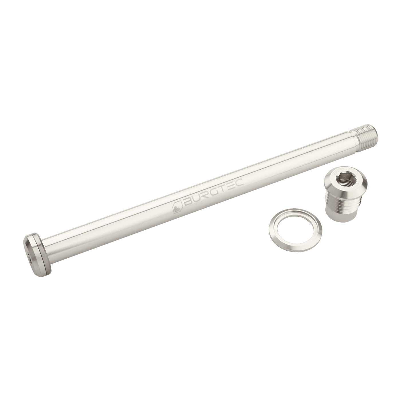 BURGTEC Rear Wheel Axle 174mm for Yeti Frame Silver