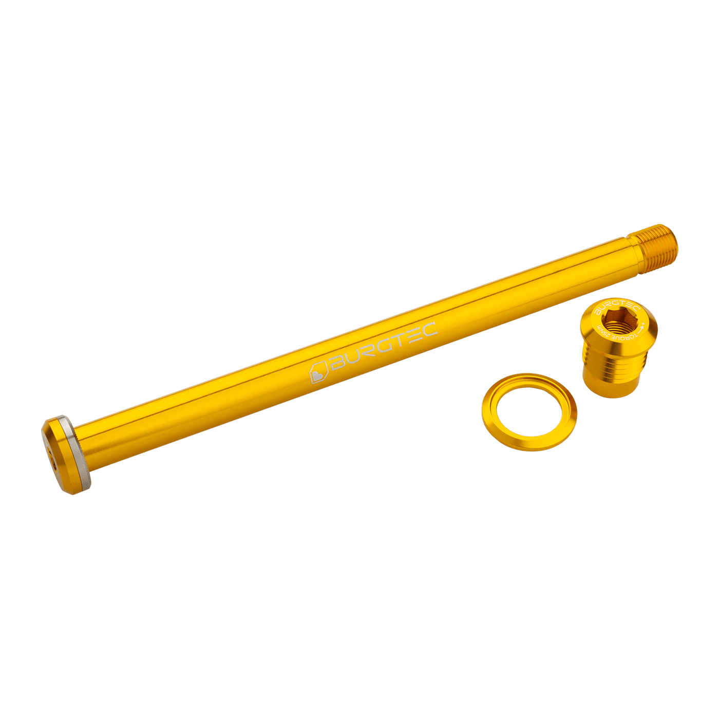 BURGTEC 174 mm bakhjulsaxel för Yeti Gold-ram