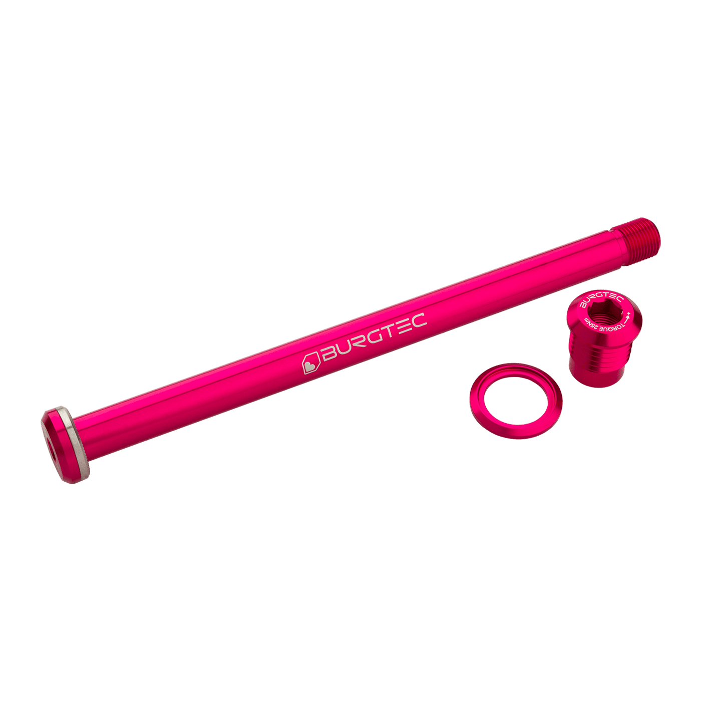 BURGTEC Rear Wheel Axle 174mm for Yeti Frame Pink