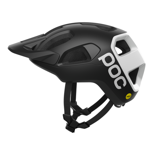 POC CULARIS MTB-hjälm Svart/Vit Matt Logo