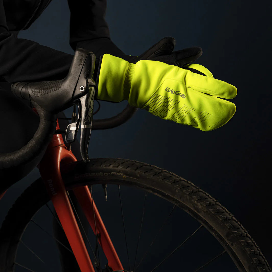 GRIPGRAB DEEP WINTER LOBSTER Gloves Yellow