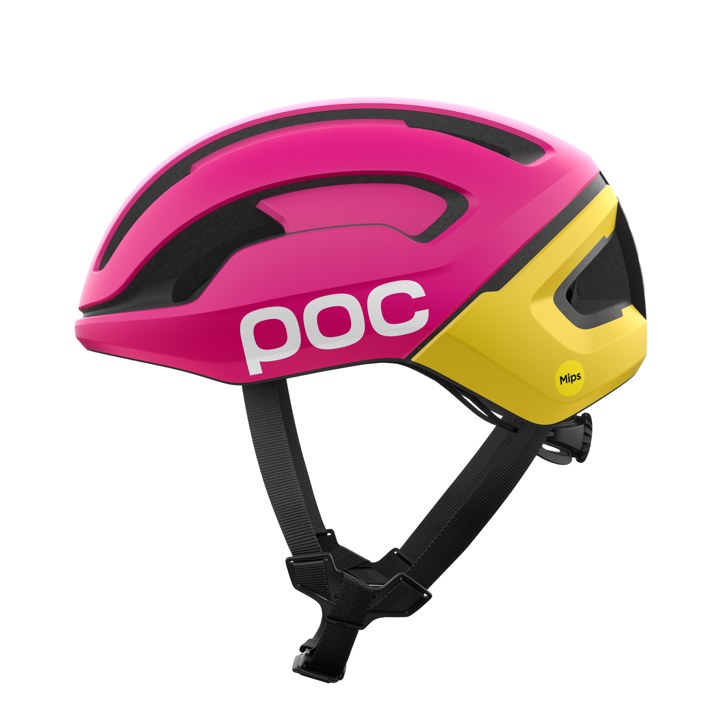 POC OMNE AIR MIPS Logo Road Hjälm Rosa/Gul