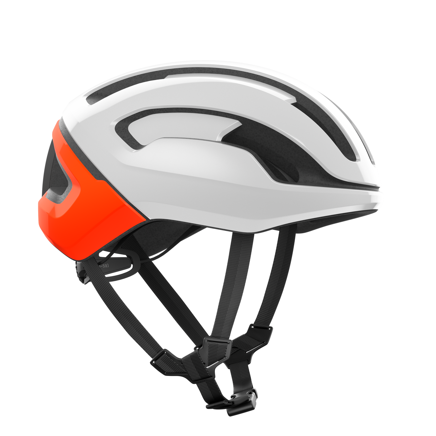 POC OMNE AIR MIPS Road Helmet White/Orange Fluo