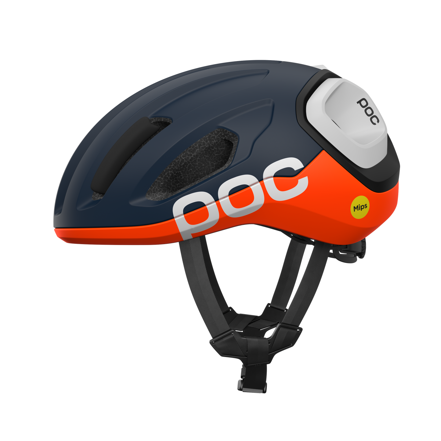 Landsvägshjälm POC AMIDAL Marinblå/Orange/Vit Matt