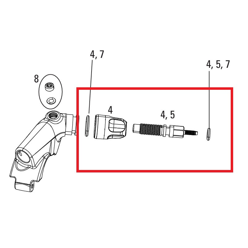 Justeringssats ROCKSHOX XLOC FLOODGATE SPRINT/FULL SPRINT 2014-16 GOLD