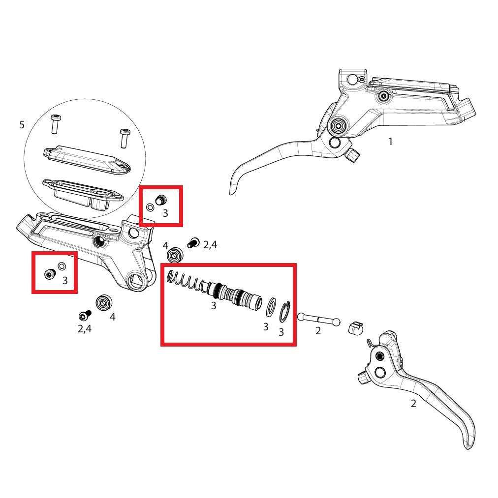 Service Kit SRAM LEVEL ULTIMATE/SILVER STEALTH C1 bromsar