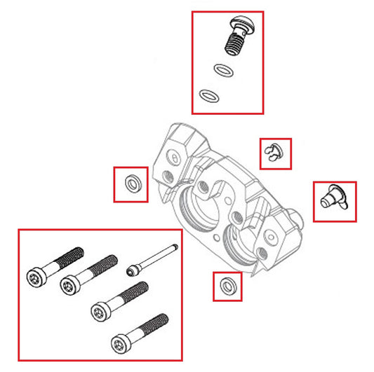 Bultsats för bromsok SRAM SRAM MAVEN Ultimate/Silver/Bronze