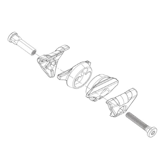 ROCKSHOX Reverb AXS A1/AXS XPLR Oval Seatpost Rail Ears Trolley Kit