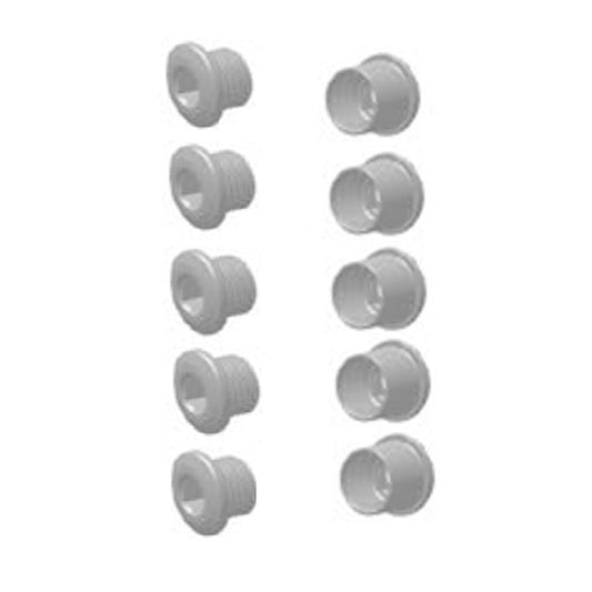 Set of 5 SRAM TRUVATIV/SRAM crankset chimney screws Black