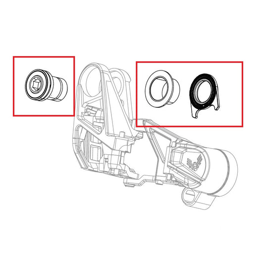 SRAM X0 T-TYPE EAGLE AXS complete rear derailleur bolt kit