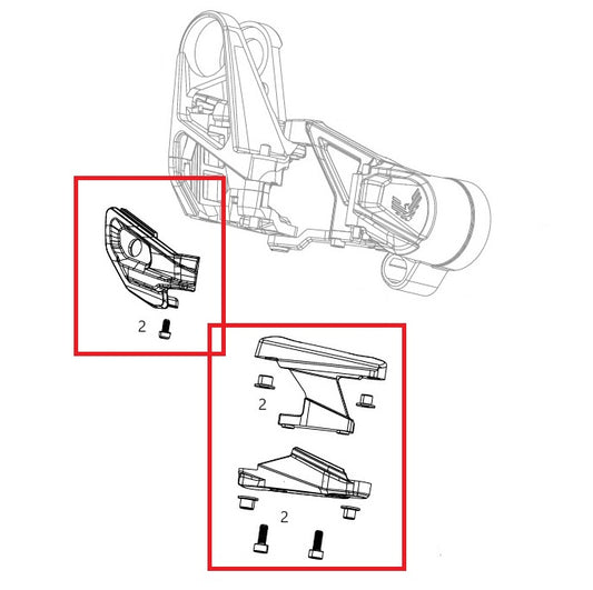 SRAM XX T-Type Eagle AXS skyddssats för växellåda