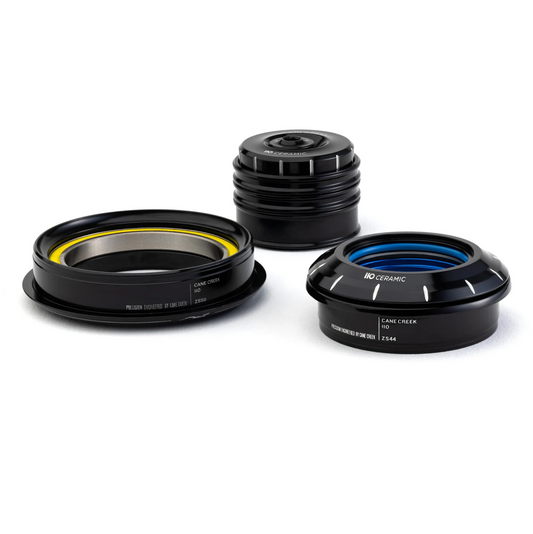 CANE CREEK 110 keramiskt koniskt headset, 1 1/8"-1,5", ZS44/28,6/H8 | ZS56/40, svart/silver