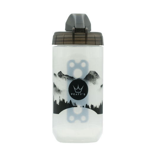 PEATY'S X FIDLOCK Mountains Flask- och flaskhållarsats (450 ml) Transparent