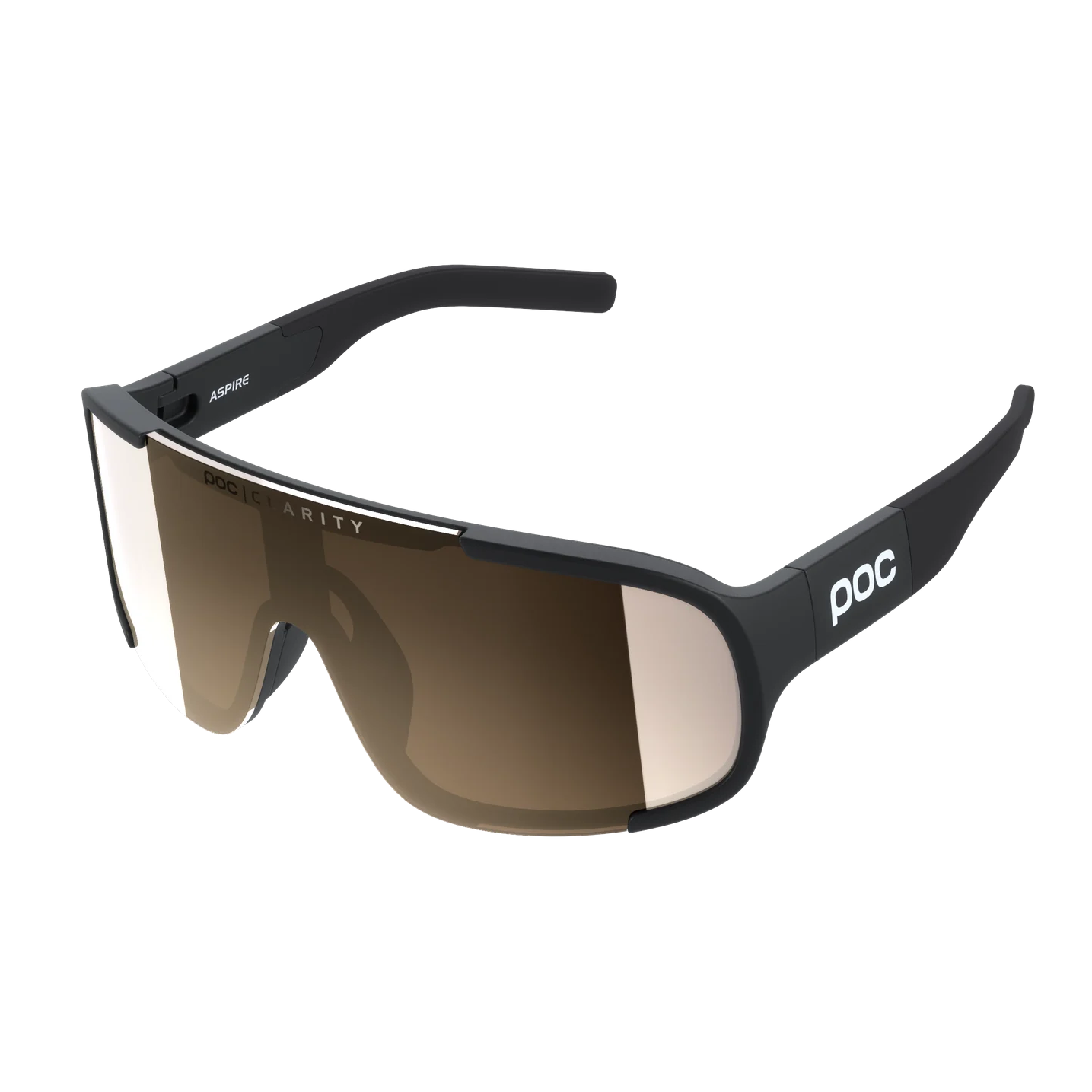 POC ASPIRE Glasögon Black Clarity Trail/Partly Sunny Silver Lens