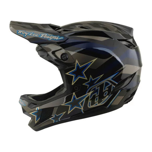 TROY LEE DESIGNS D4 COMPOSITE MIPS BURST MTB-hjälm Svart/Blå