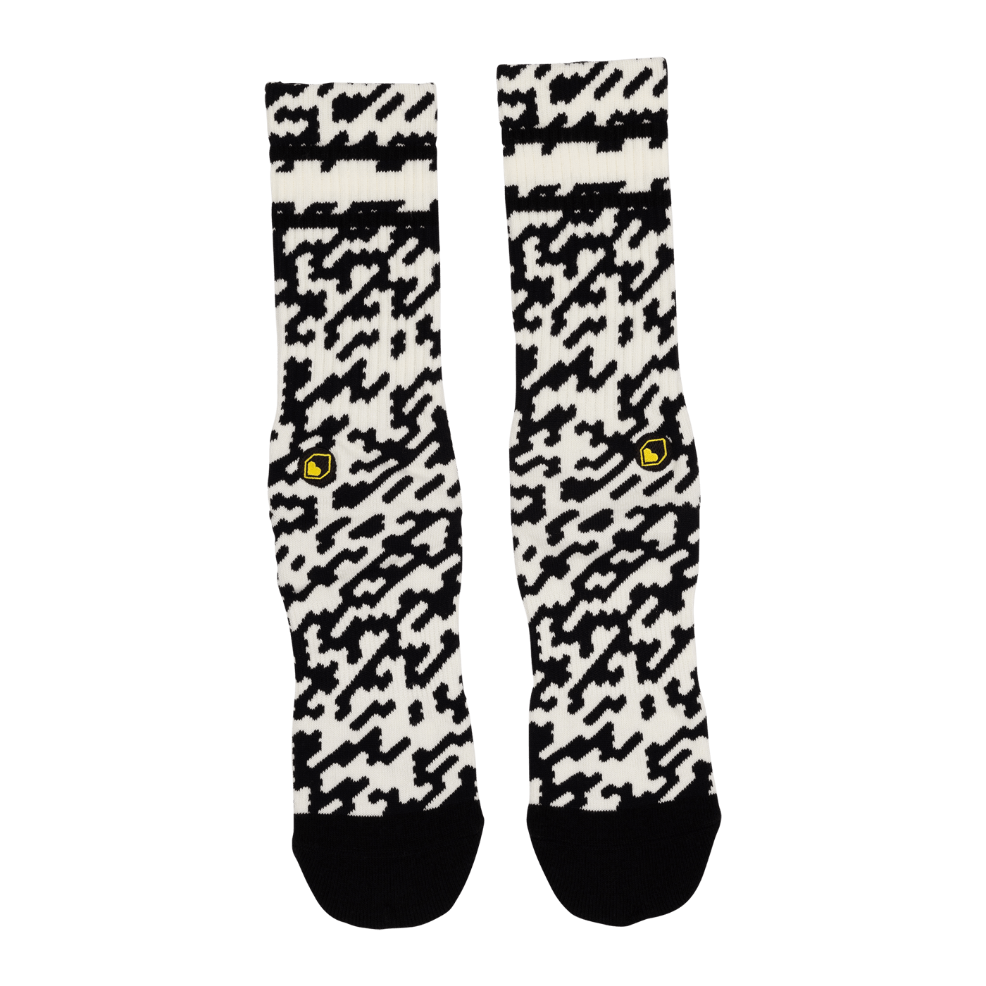 BURGTEC PATTERNED Socks, Black/White