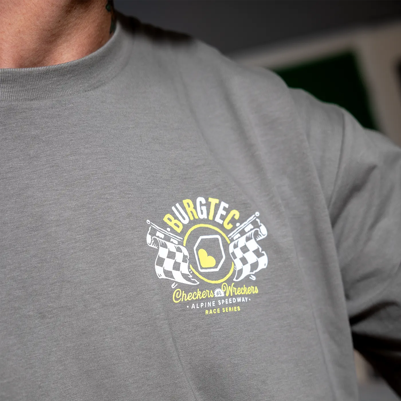 T-Shirt BURGTEC ALPINE SPEEDWAY Grå