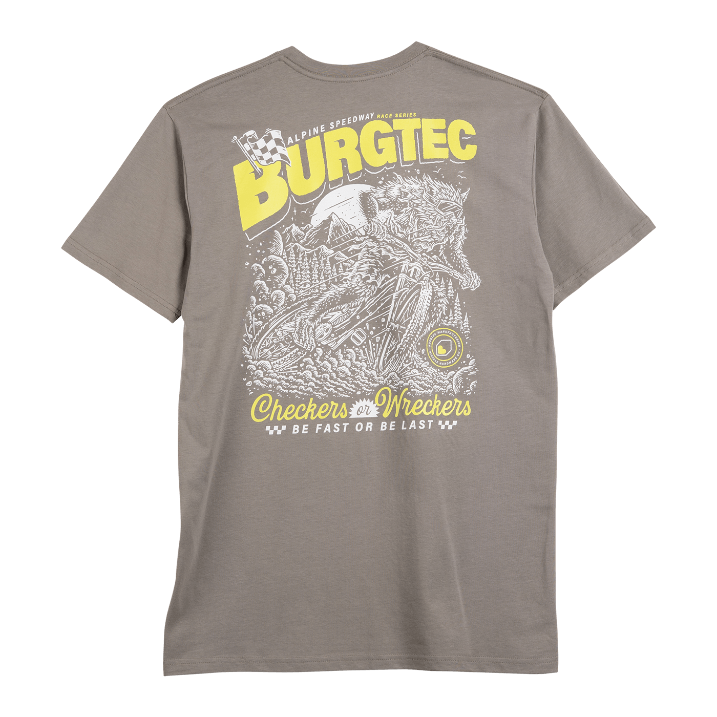 T-Shirt BURGTEC ALPINE SPEEDWAY Grå