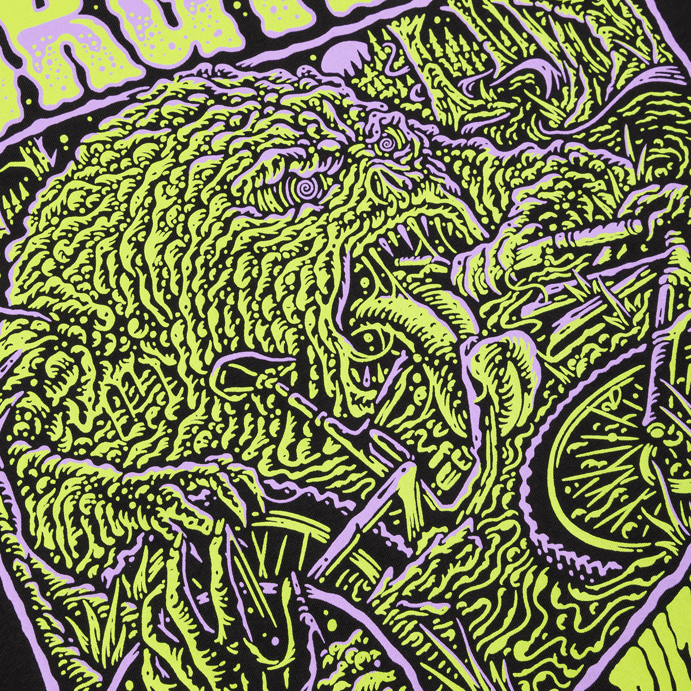 BURGTEC RUT MONSTER T-shirt, svart