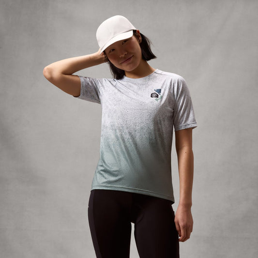 ENDURA SINGLETRACK PRINT TEE Kortärmad damtröja Aero Blue