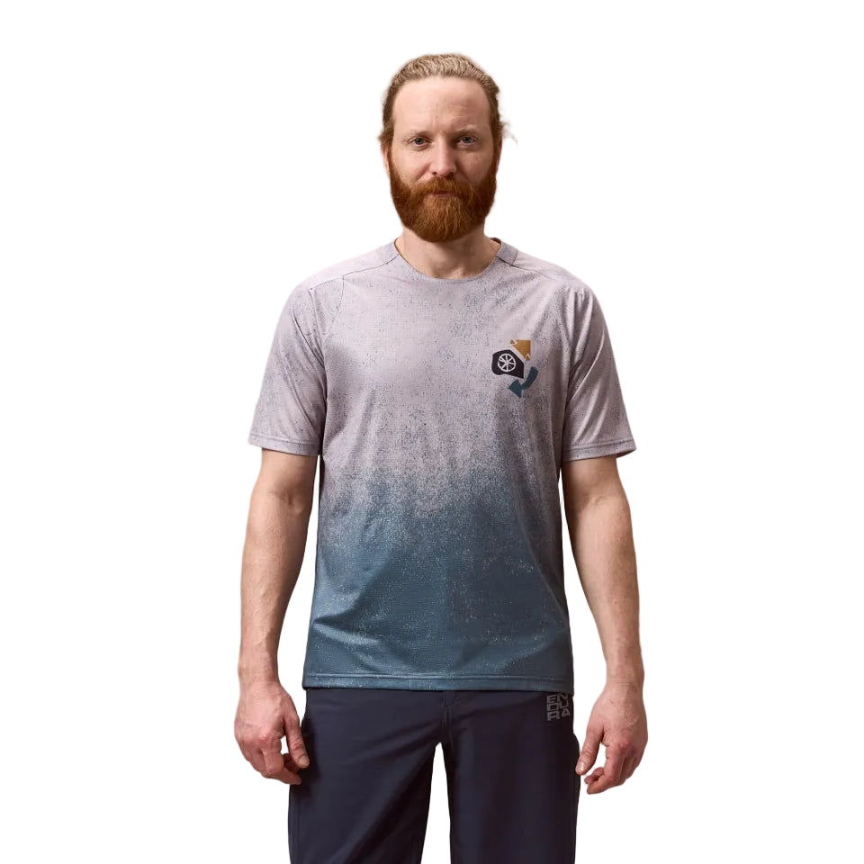 ENDURA SINGLETRACK PRINT Short Sleeve Titanium Jersey