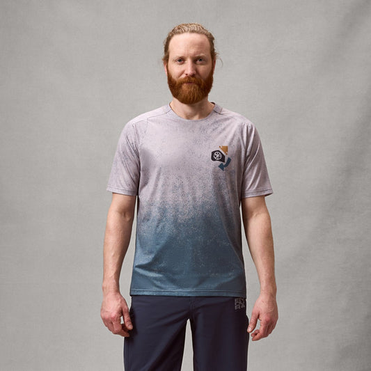 ENDURA SINGLETRACK PRINT Kortärmad Jersey i titan