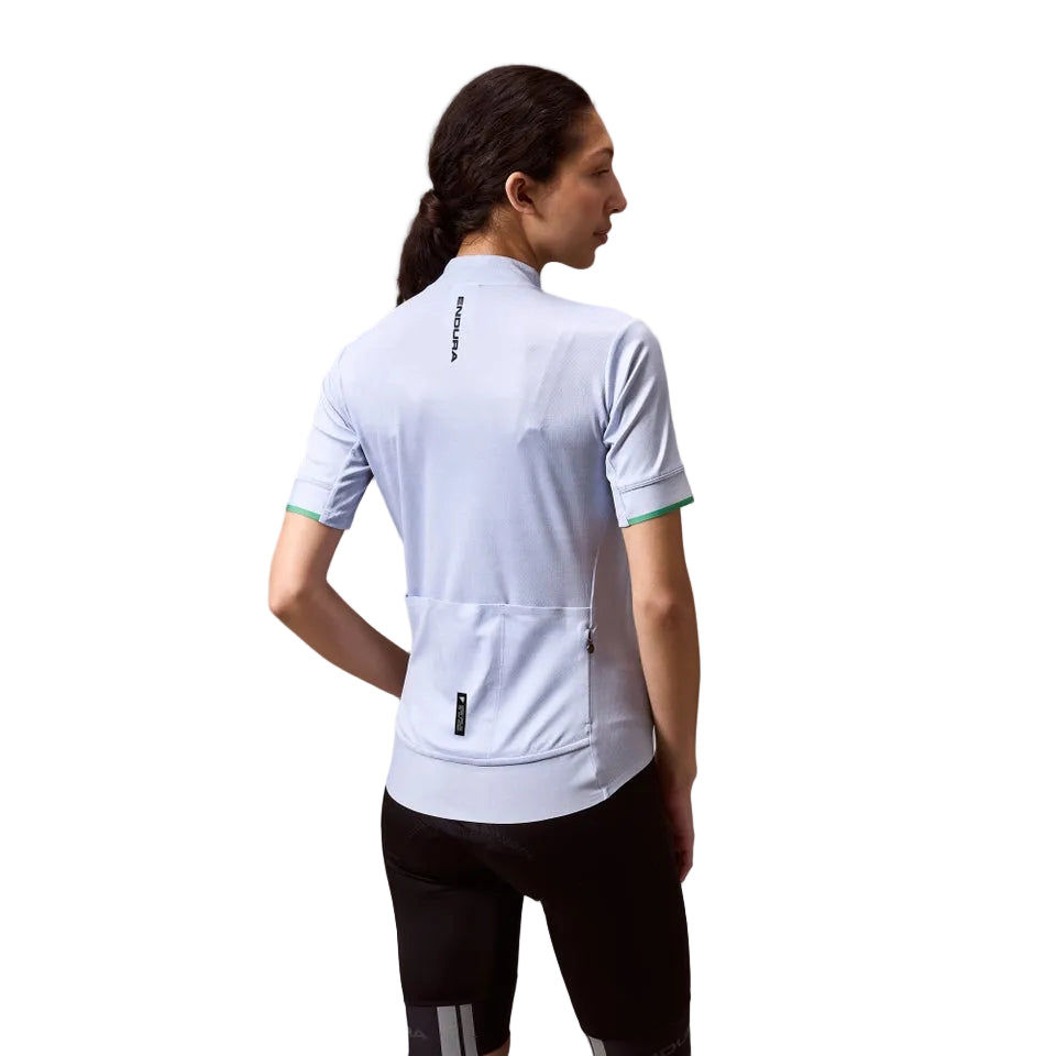 Tröja ENDURA FS260 PRINT Dam Kortärmad Aero Blue