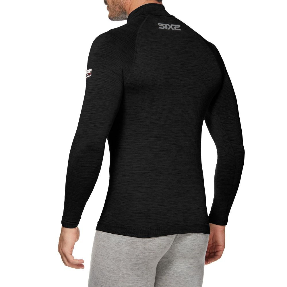 Underwear SIX TS13 MERINOS Long Sleeve Black