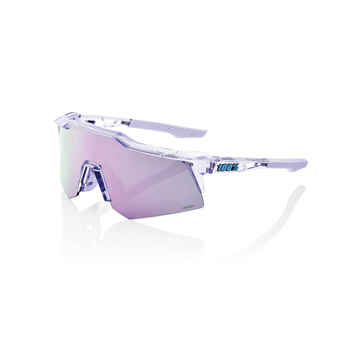 100% SPEEDCRAFT XS POLISHED Translucent Hiper Mirror Lavende Goggles