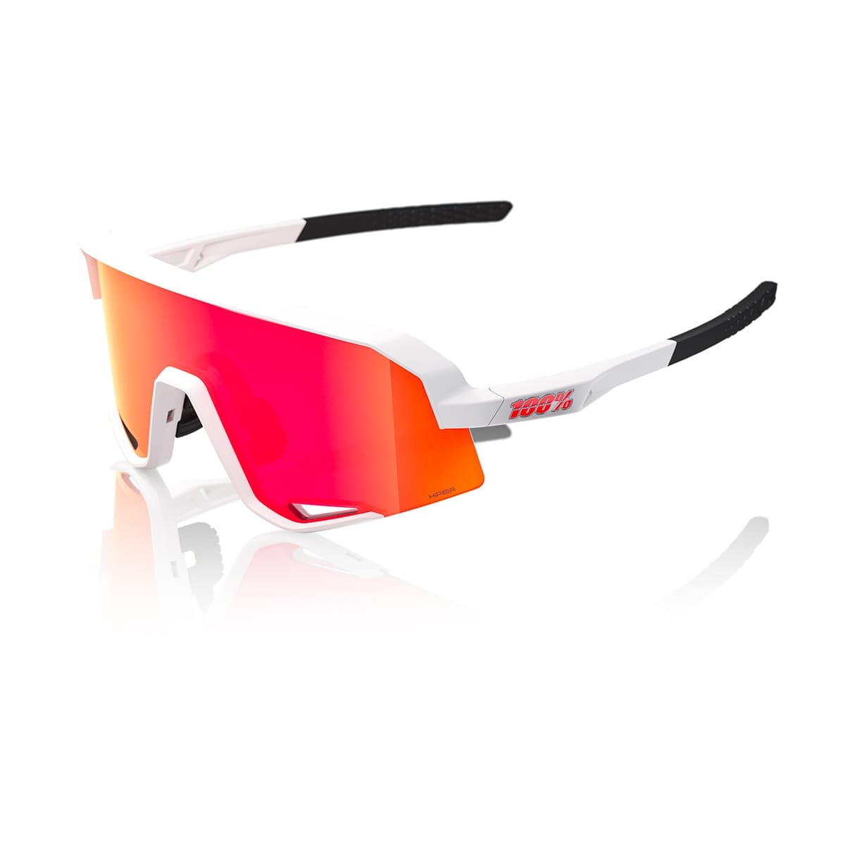 Glasses 100% SLENDALE SOFT White Hipper Mirror Red