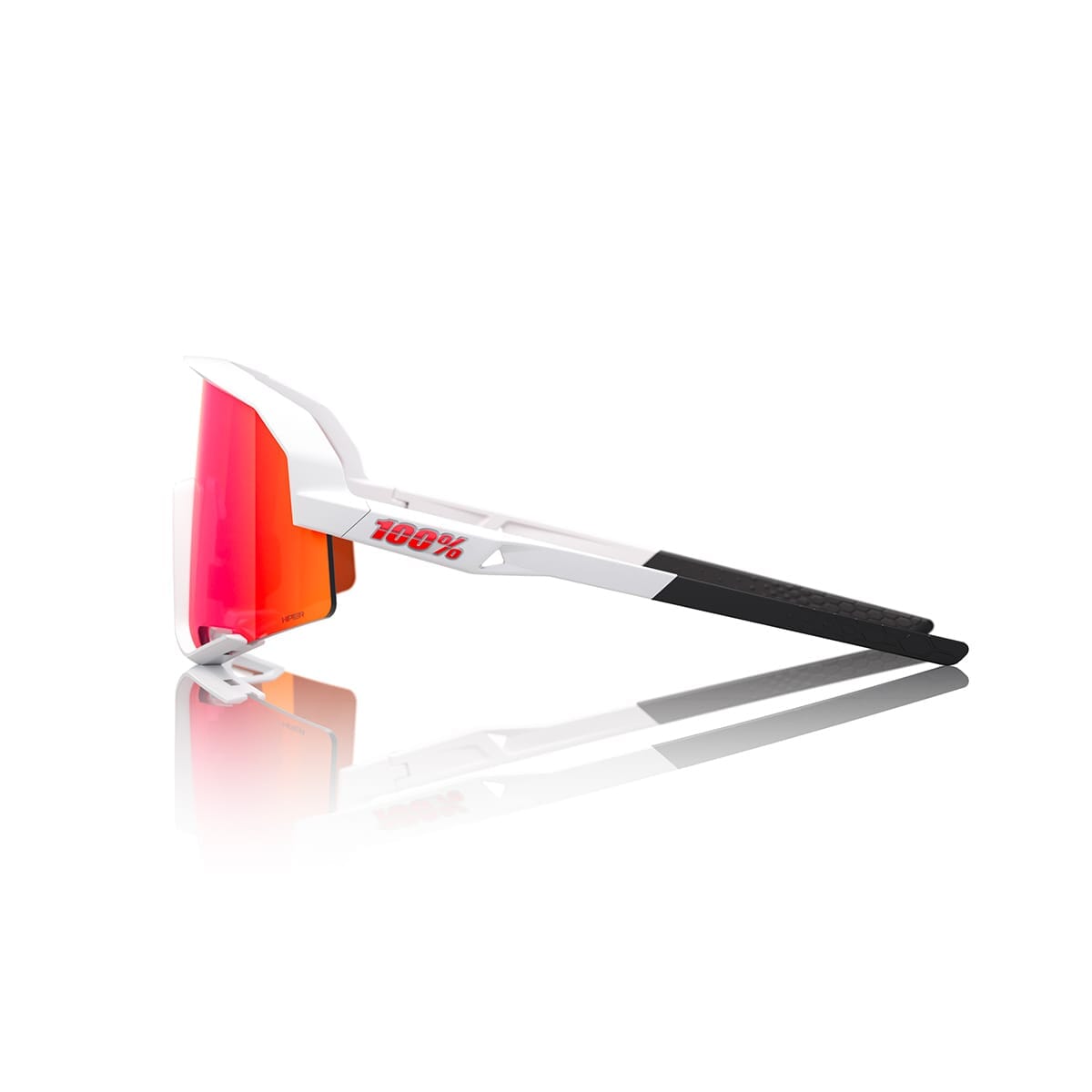 Glasses 100% SLENDALE SOFT White Hipper Mirror Red