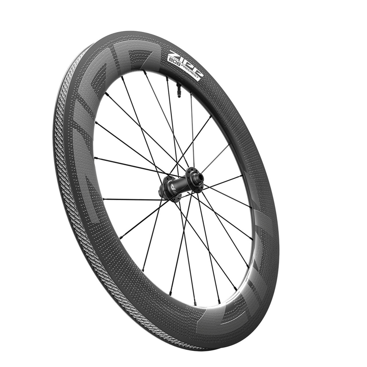 Ett par ZIPP 808 FIRECREST DISC-hjul, Tubeless Ready (Center Lock)