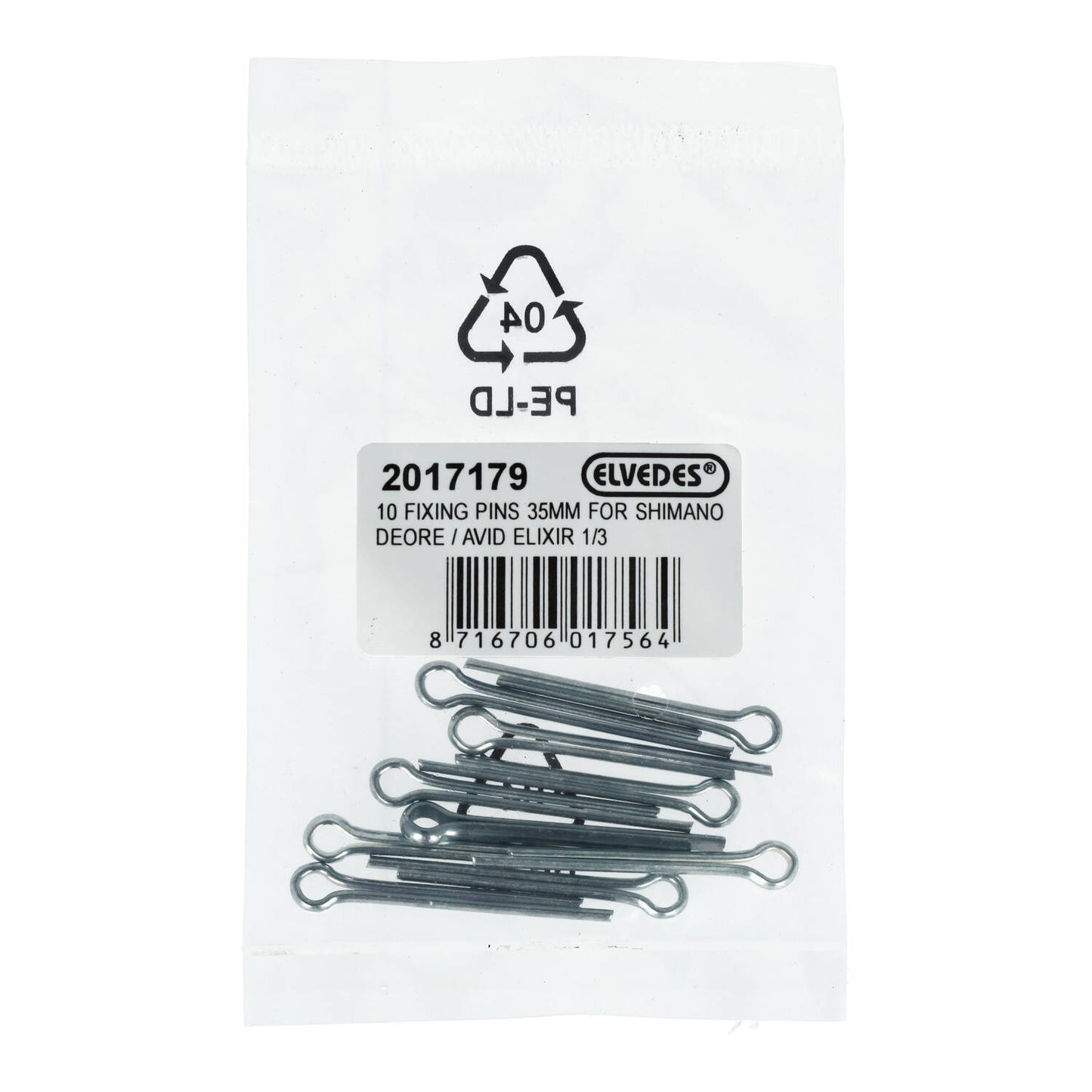 Sats med 10 ELVEDES-stift för Shimano Deore/Avid Elixir