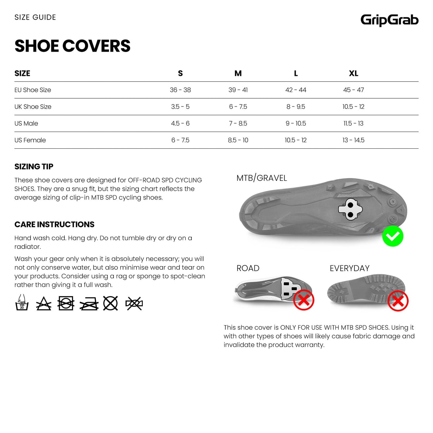 Känga skydd GRIPGRAB EXPLORER WATRPROOF GRAVEL Svart