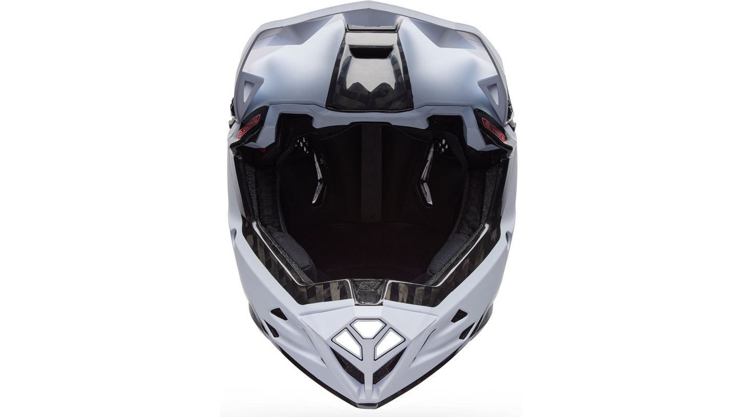 MTB-hjälm BELL FULL-10 SPHERICAL CARBON PEAK Vit