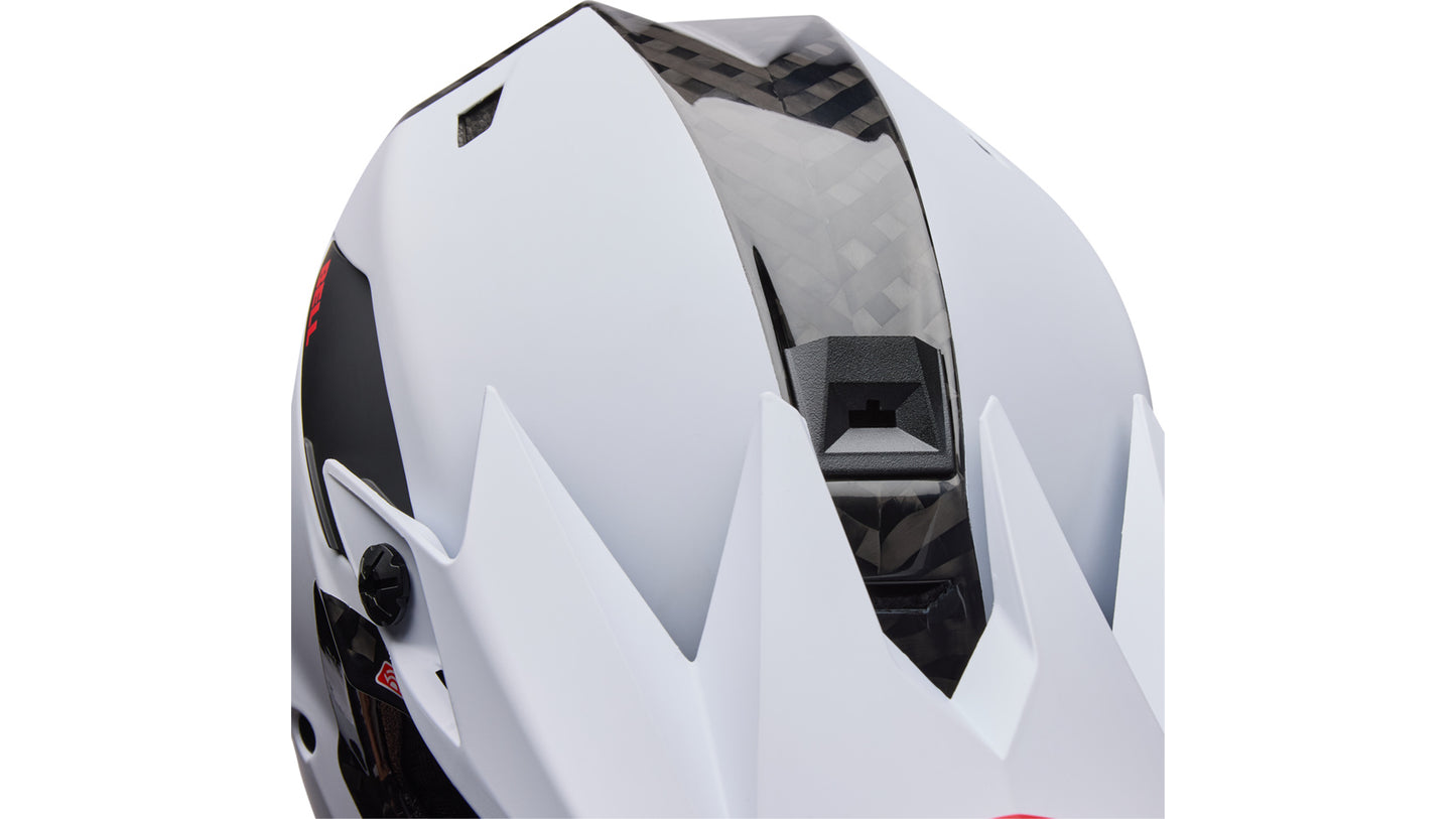 MTB-hjälm BELL FULL-10 SPHERICAL CARBON PEAK Vit