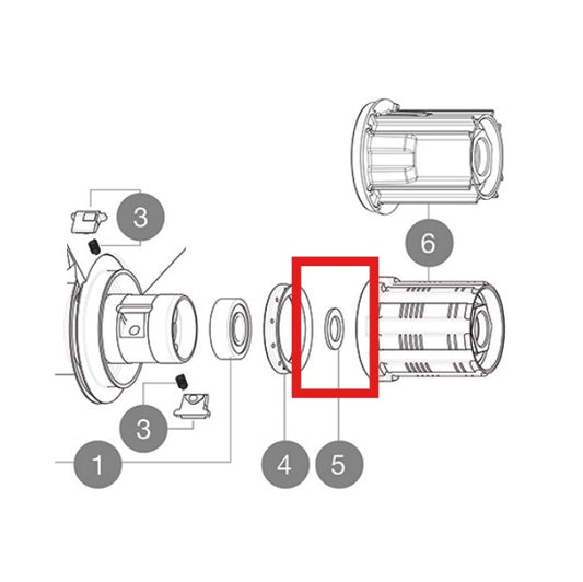SET OM 3 SILVER 9MM FTS-L MAVIC INTERNA DISTANSER