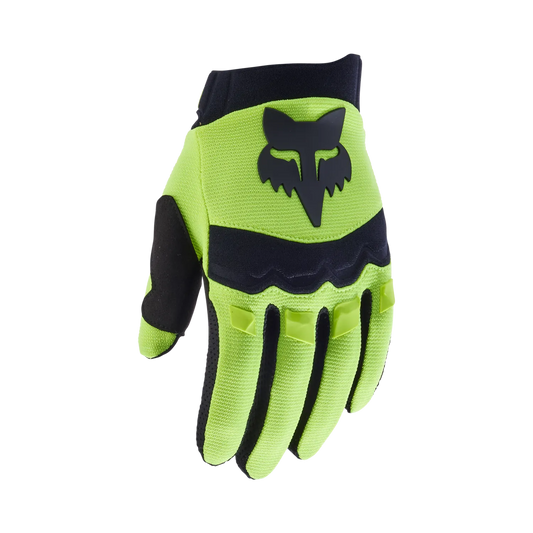 FOX DIRTPAW juniorhandskar fluorescerande gula