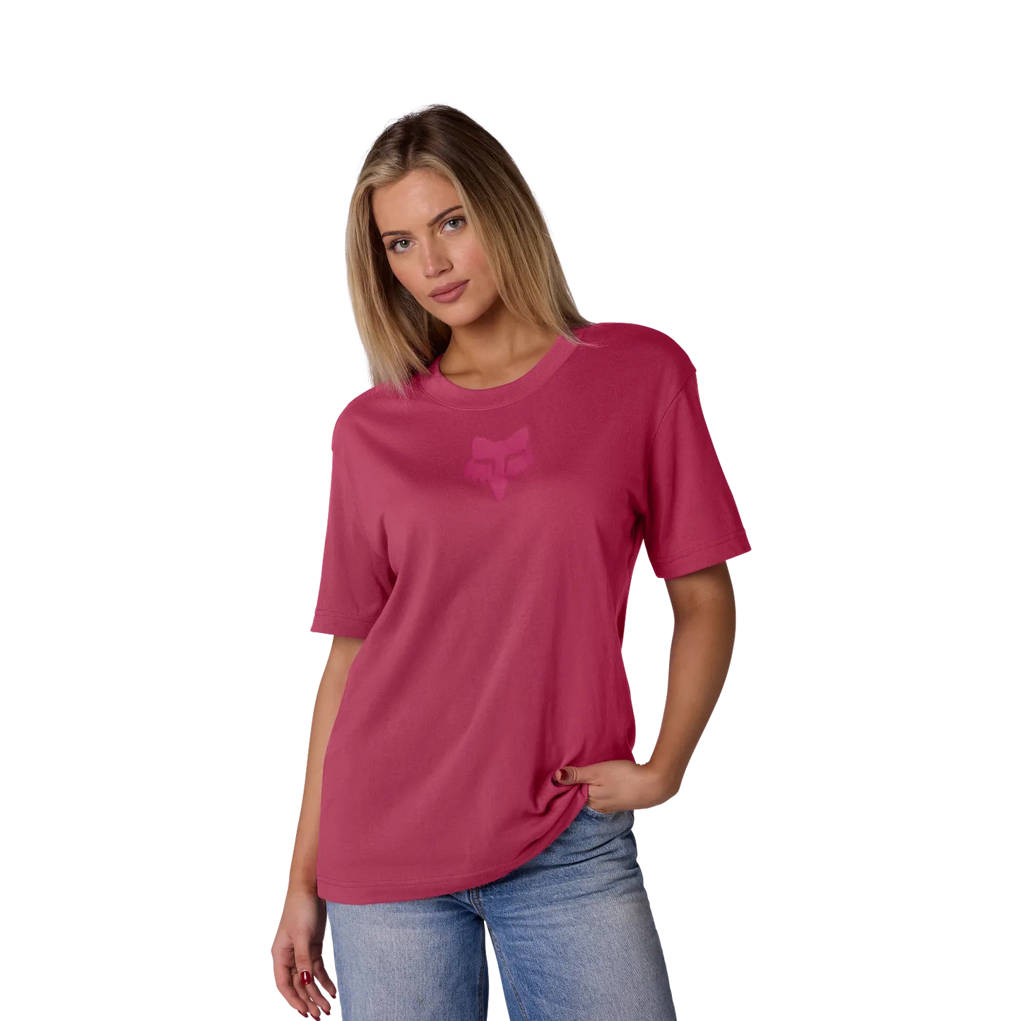 FOX HEAD Kortärmad Berry Pink T-Shirt, dam