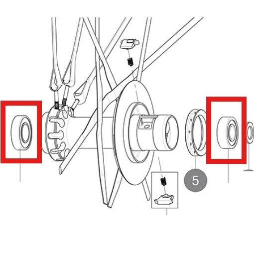 LAGER MAVIC BAKRE NAV 9X22X7 (B9) + 12X24X6 (6901) 2013