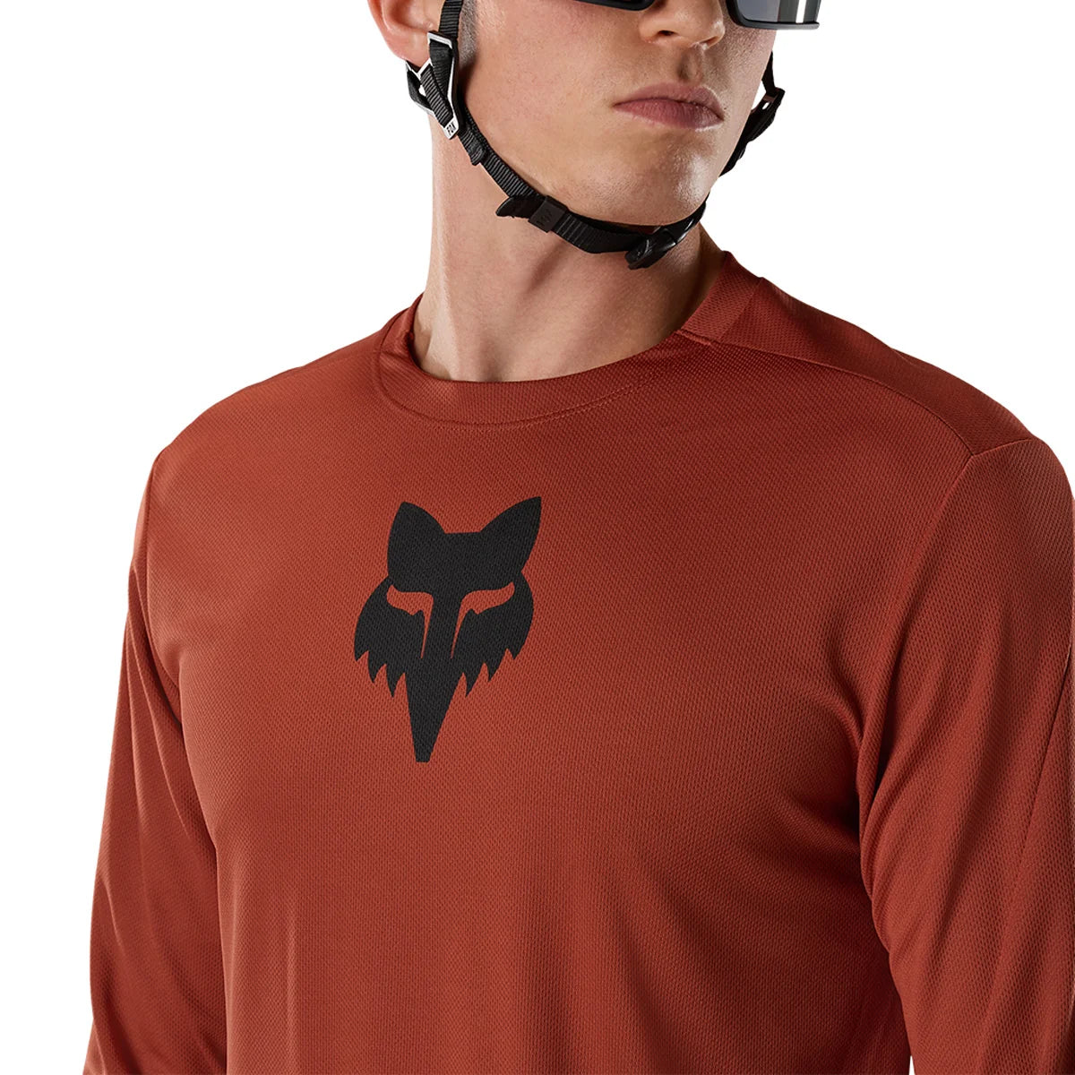 Tröja FOX RANGER FOX HEAD Långa Ärmar Brun