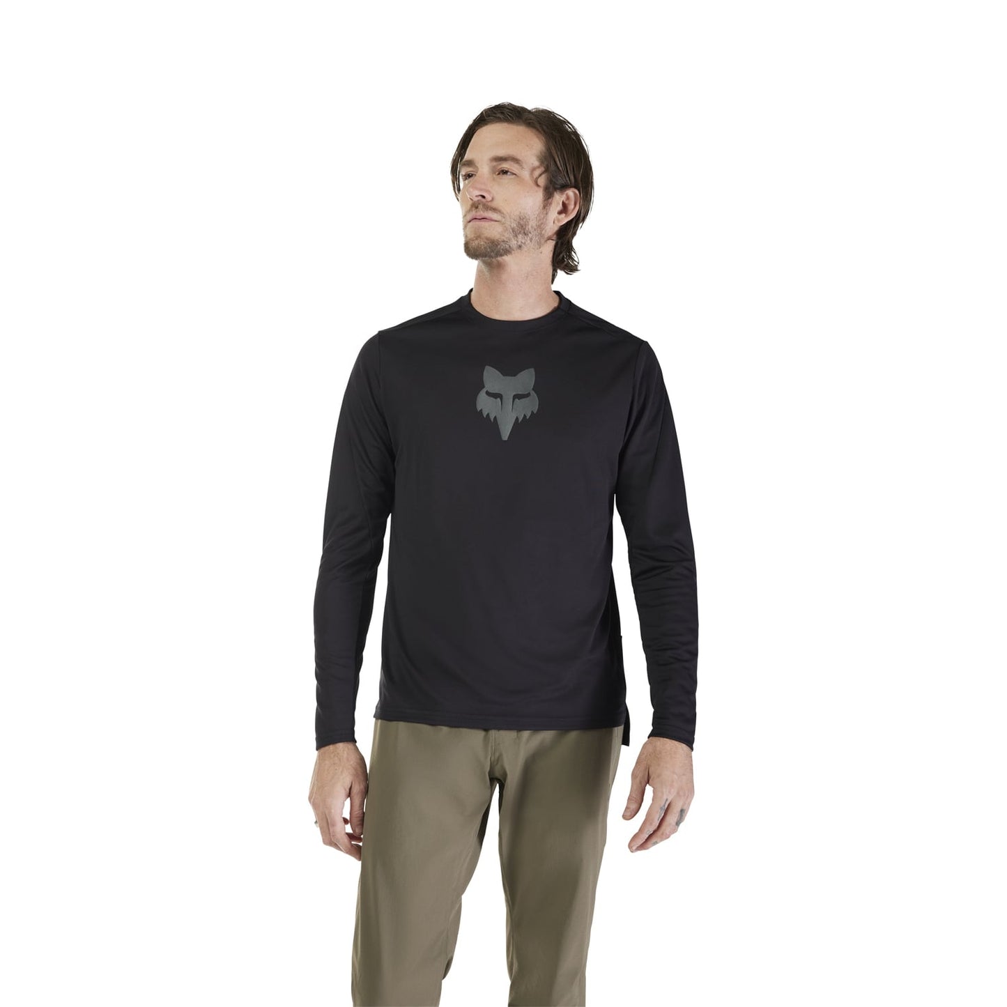 FOX RANGER HEAD Long Sleeve Jersey Black 2025