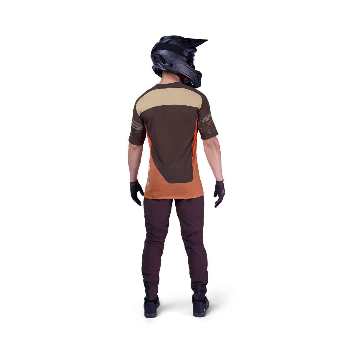 FOX FLEXAIR ELEVATED Short Sleeve Jersey Brown/Orange