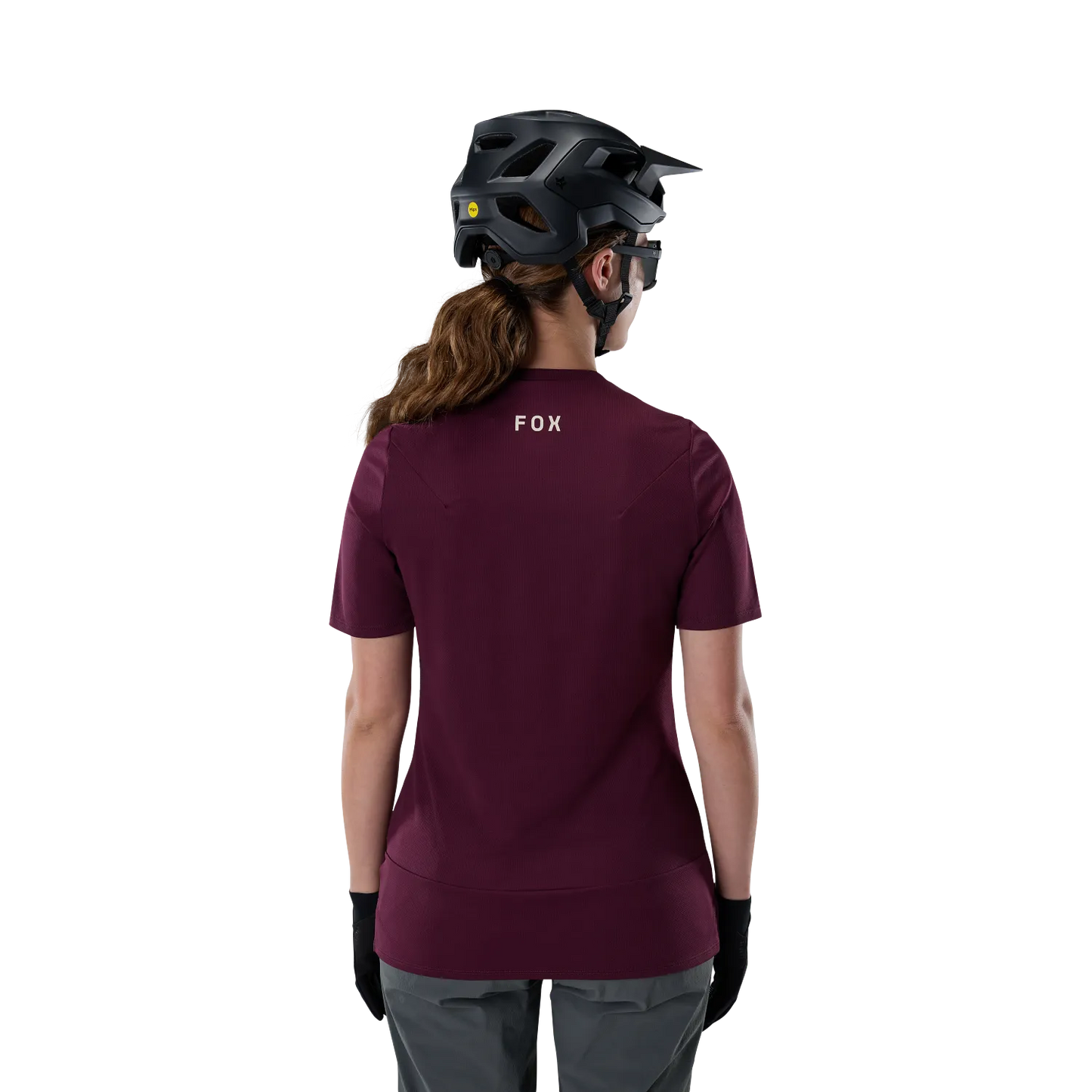 Cykeljersey FOX RANGER FOX HEAD Kortärmad Dam Bordeaux